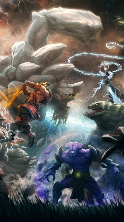 Android Dota 2 Baggrundsindlæsningsskærm Ansigtsløs Tomhed Juggernaut Wraith Konge.