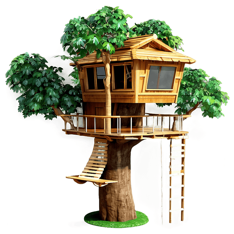 Modern Tree House PNG 41