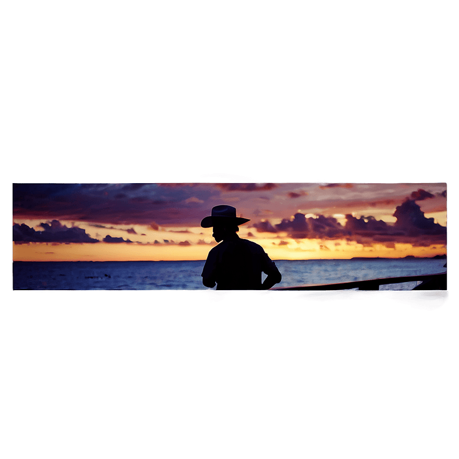 Serene Retirement Sunset PNG rmb2
