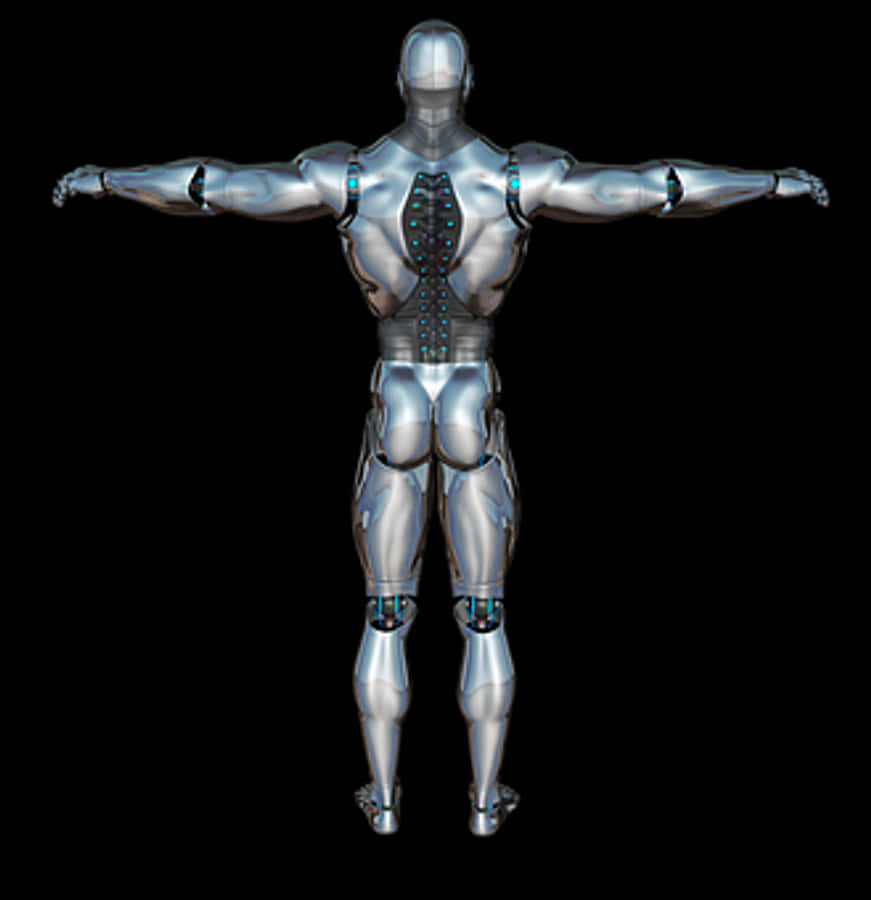 Cyborg Humanoid Model Pose
