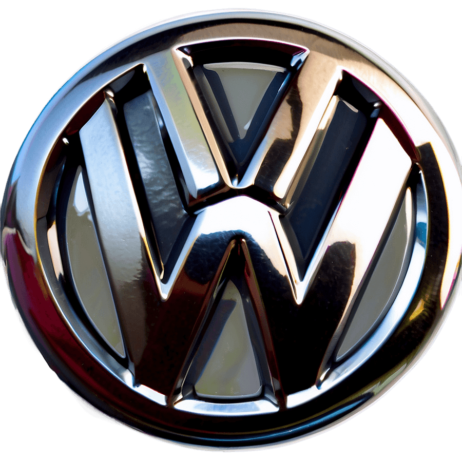Metallic Volkswagen Logo PNG 05252024