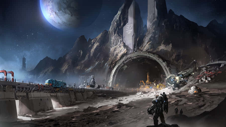 Space Landscape Wallpaper