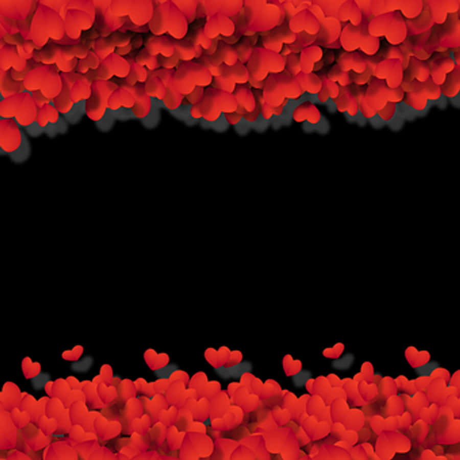 Red Heart Petal Frame