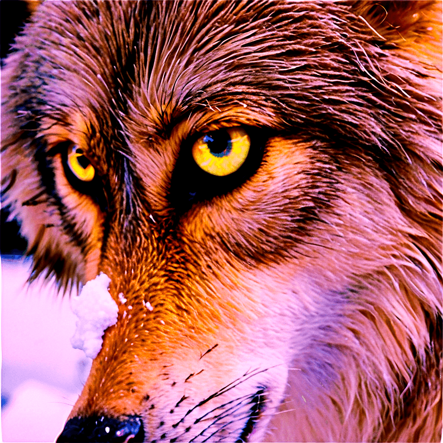 Wolf Eyes in Snow PNG bfg38