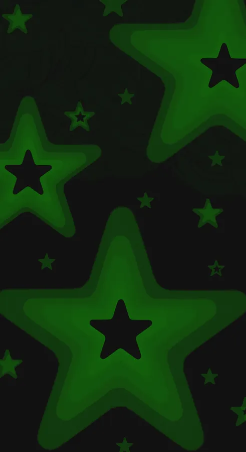 Cyber Green Star Pattern
