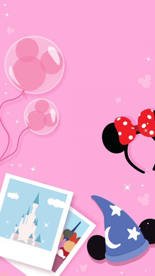 Papel de Parede Disney Aesthetic Rosa Pastel