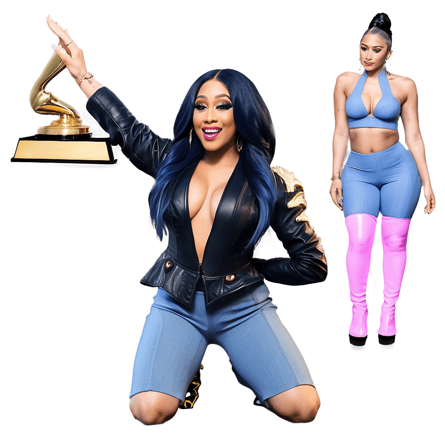 Cardi B Award Winning Moment PNG apu2