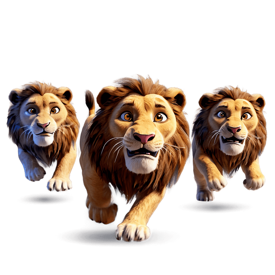 Lion King Stampede Scene PNG yvm26