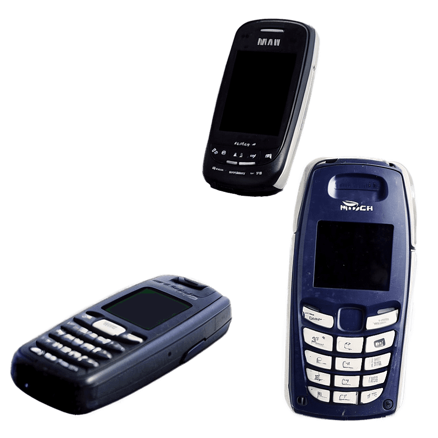 90s Cell Phones Collection PNG rjm
