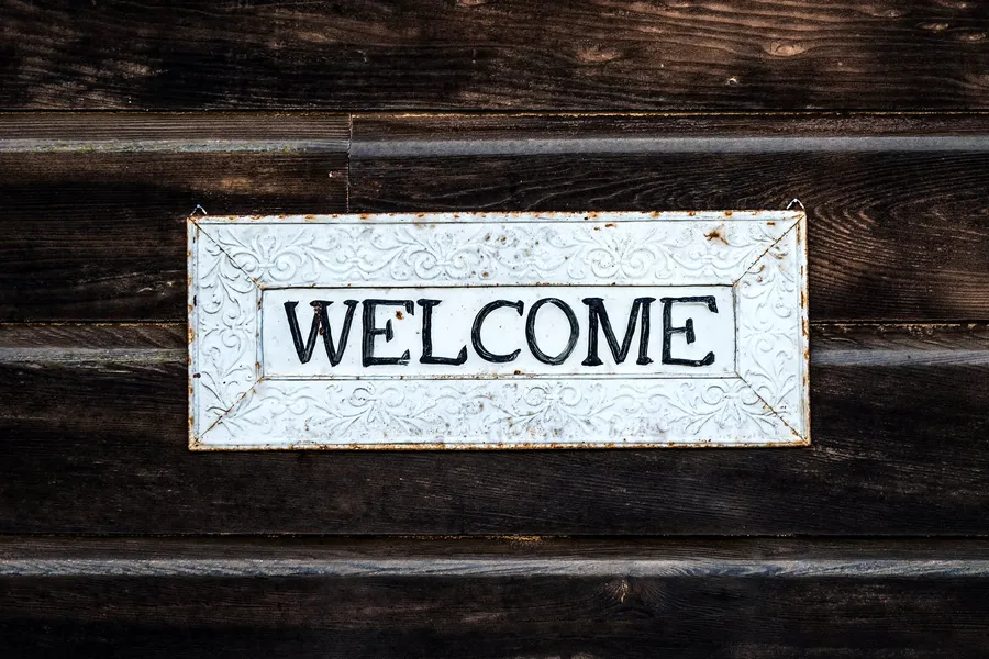 Rustic Welcome Sign