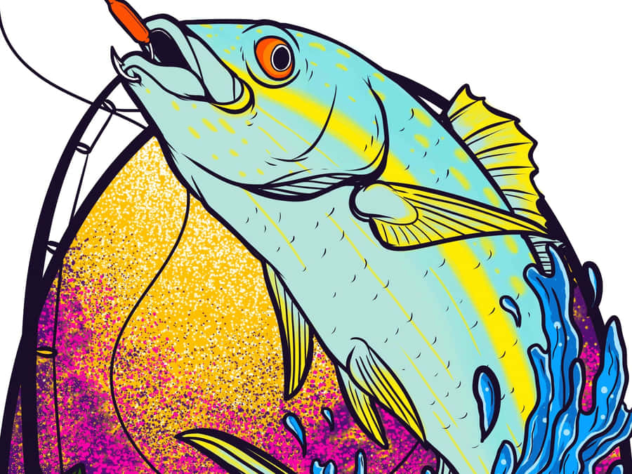 Bunte Gelbschwanz-Schnapper-Illustration