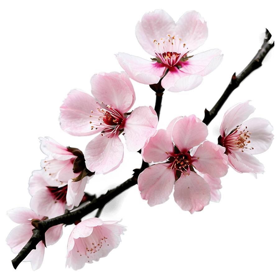 Aesthetic Pink Sakura Flowers PNG rgf56