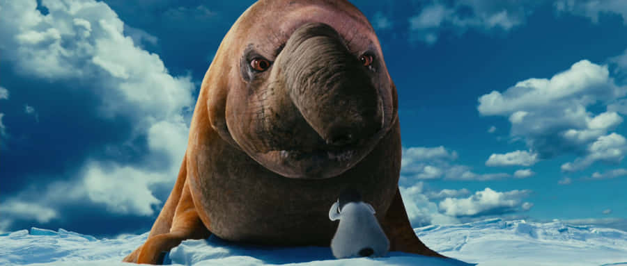 RiesigeRobbe aus Happy Feet Two