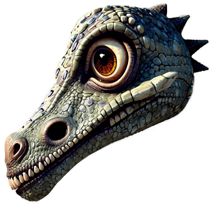 Dinosaur Head Educational Material PNG spn8