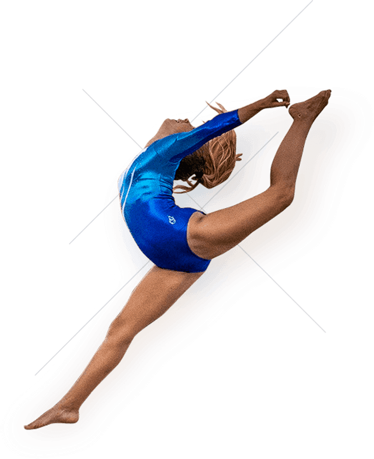 Gymnast Performing Split Leap