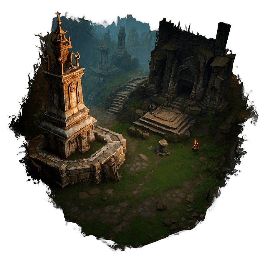 Diablo 4 Sanctuary Landscape PNG vbb57