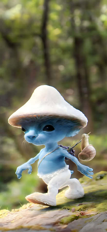 Gående Smurf Skogsäventyr