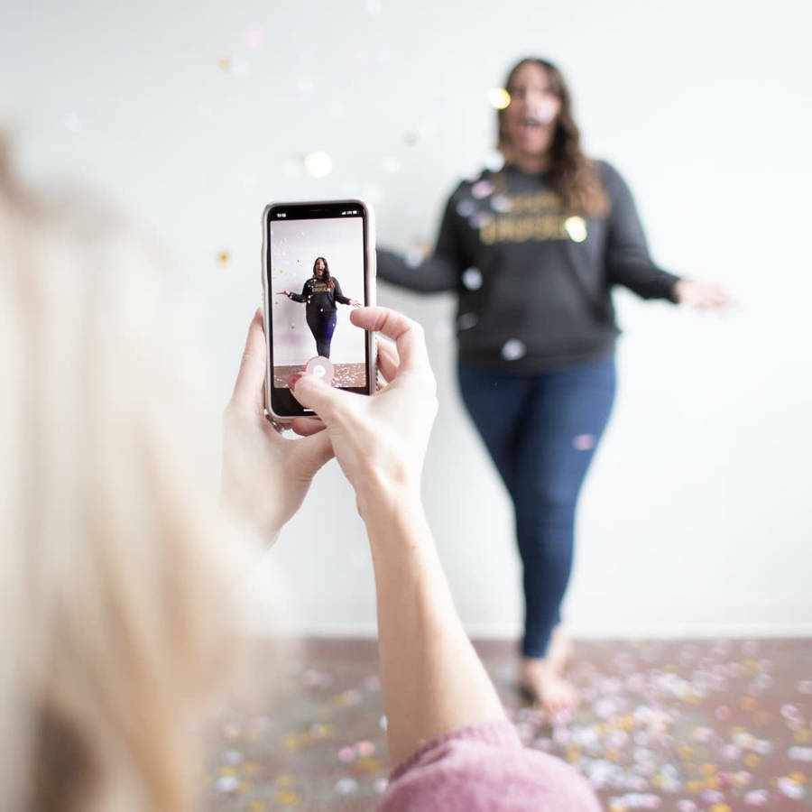Tiktokprofilbildsfotografering.