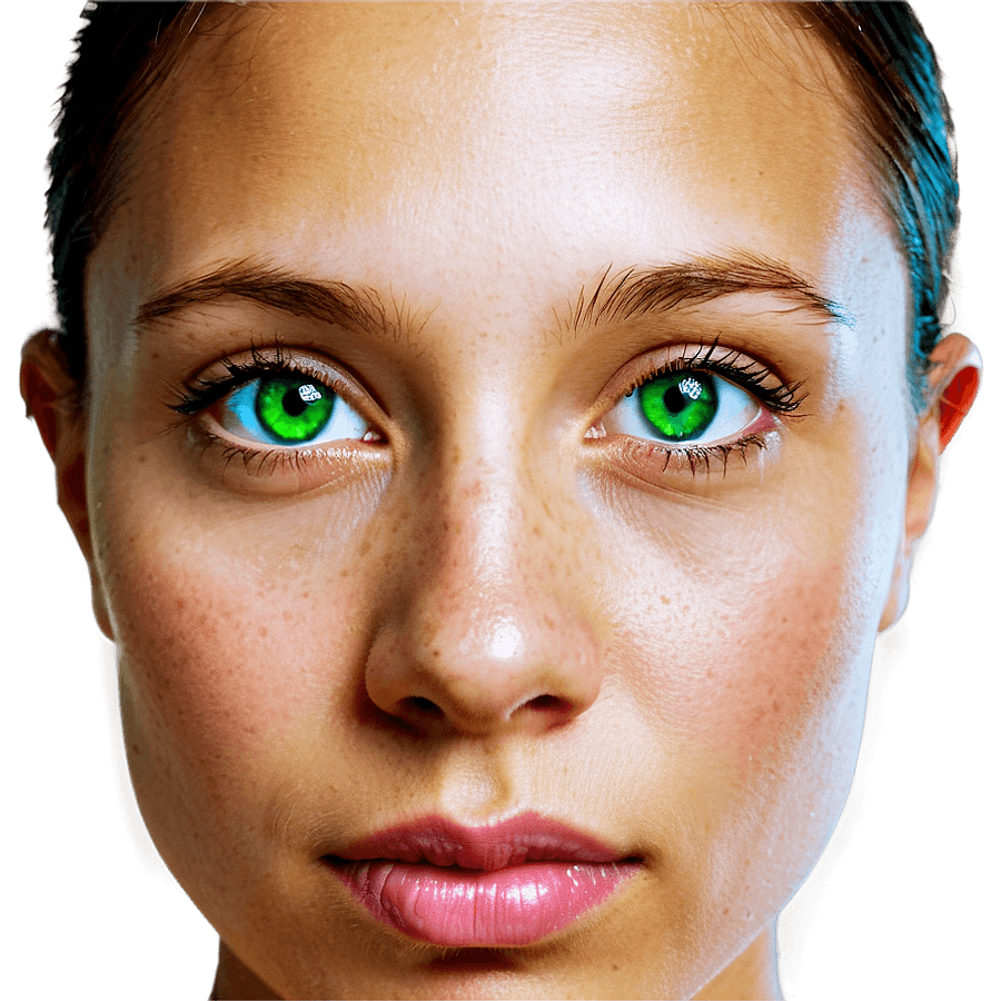 Green Eyes Peering PNG 68