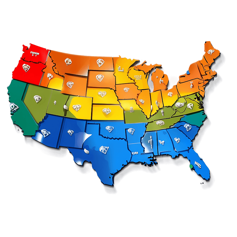State Map Icon PNG ctk