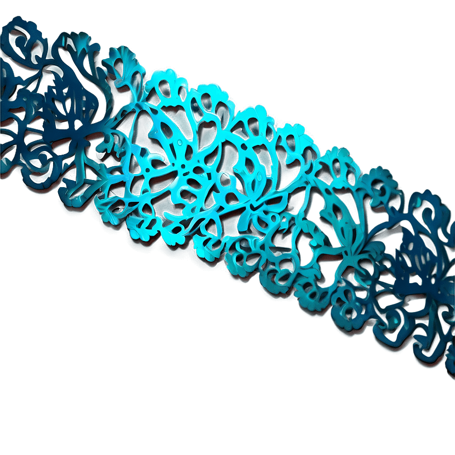 Neon Lace Border PNG pem92
