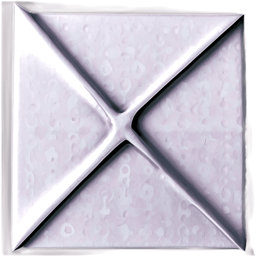 Abstract White X Art PNG 06132024