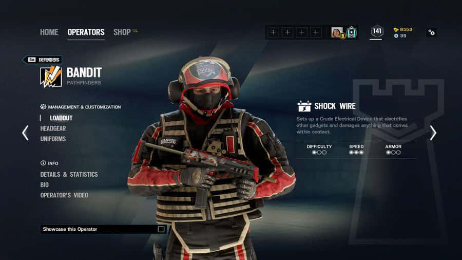 RainbowSix Siege Bandit 1024 x 576 tapet