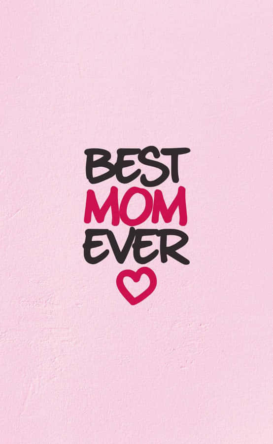 Beste Mam Ooit Roze Achtergrond