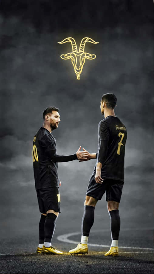 Messi ja Ronaldo Kätteleminen 4K