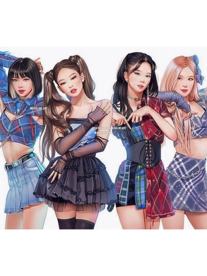 "BlackpinkCartoon Pretty Savage" would be translated to "Svartpink Cartoon Pretty Savage" in Swedish. It could be used as a title or description for a computer or mobile wallpaper featuring a cartoon depiction of the popular K-pop girl group, Blackpink, with the words "Pretty Savage" incorporated into the design.
