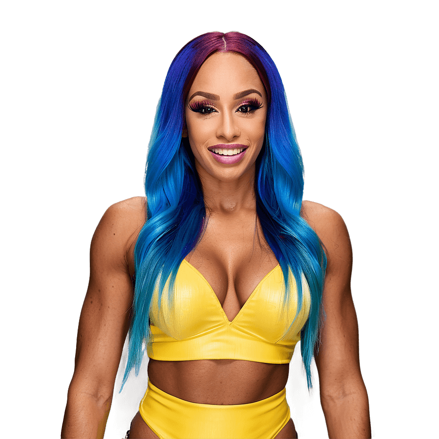 Sasha Banks Victory Celebration PNG uos