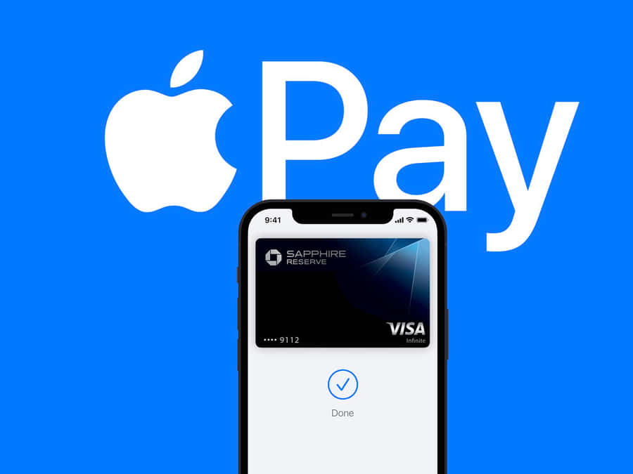 ApplePay-logo på en telefon.