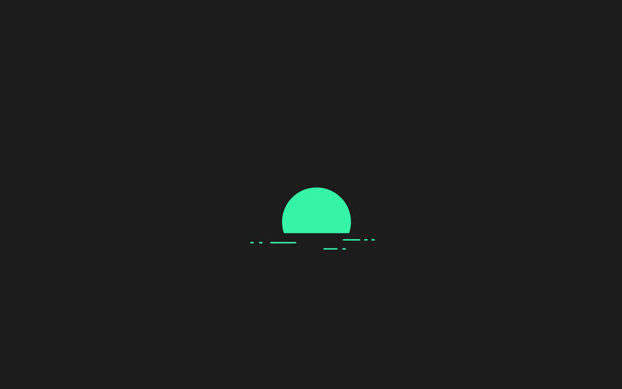 Download Dark Green Half Moon Aesthetic Wallpaper | Wallpapers.com