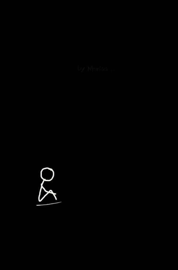 Download Dark Sad Lonely Stickman Wallpaper | Wallpapers.com