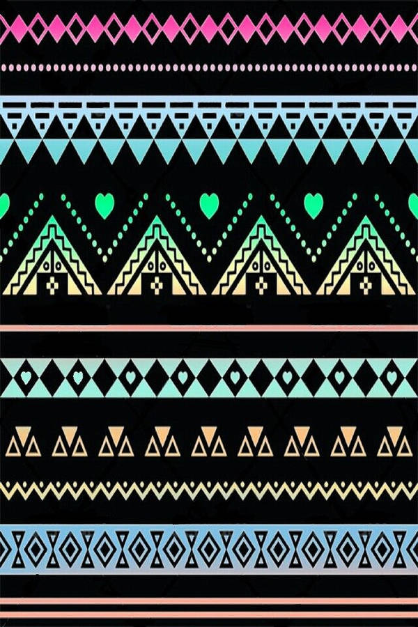 Dark tribal pattern wallpaper 
