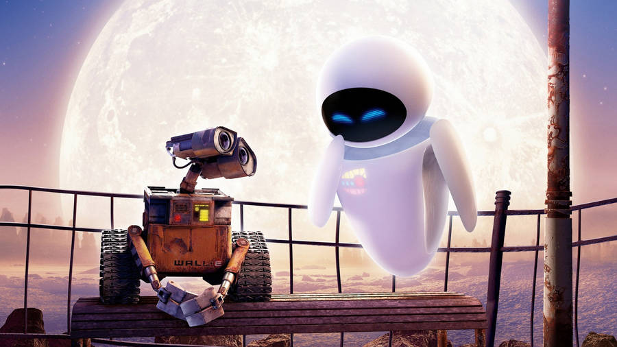 Datada Lua WALL E e EVE