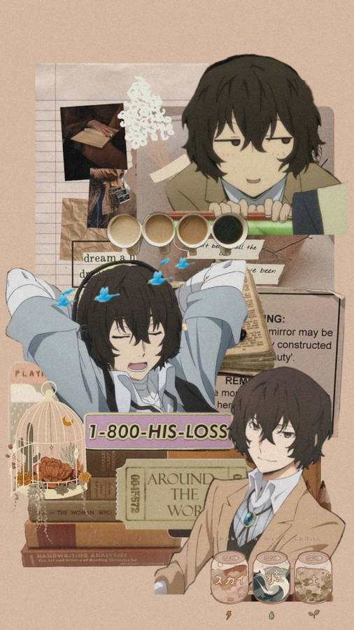 Download Dazai Aesthetic Collage Wallpaper | Wallpapers.com