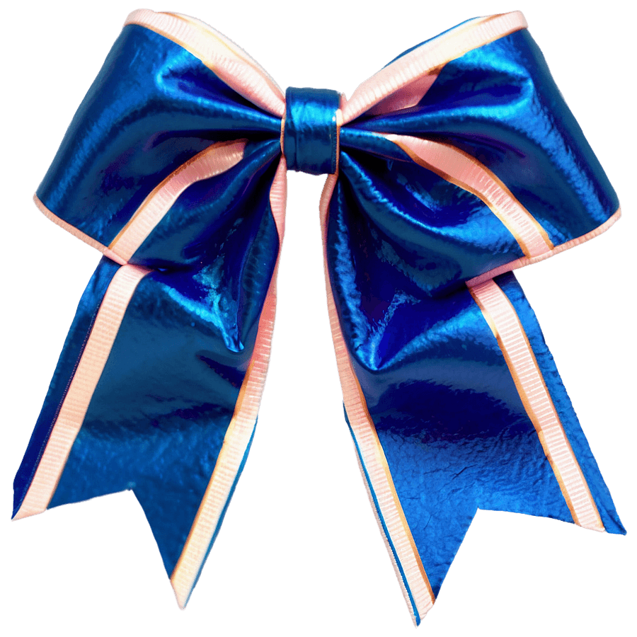 Striped Cheer Bow PNG bjw