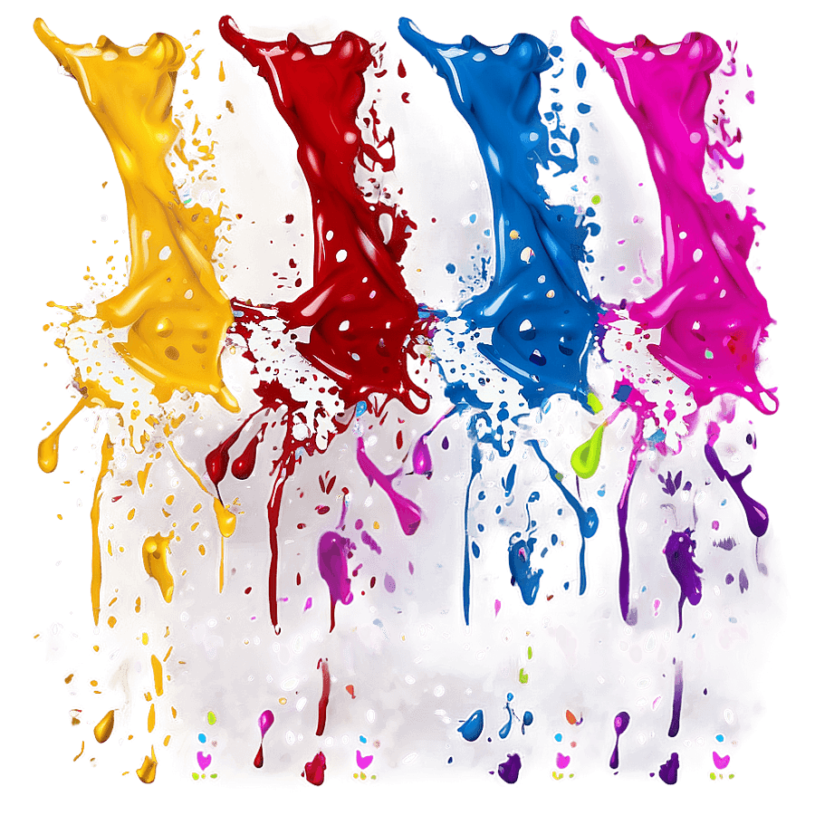 Splatter Paint Party Design PNG lim47