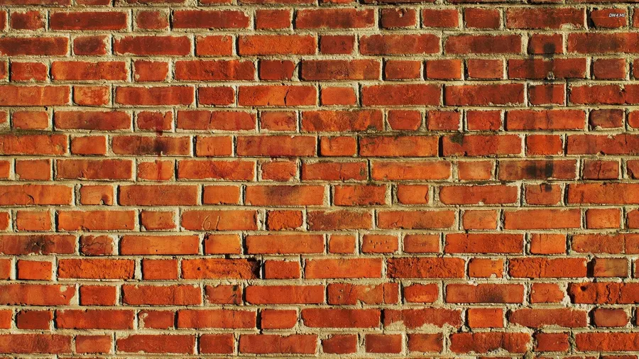 Vibrant Orange Brick Texture