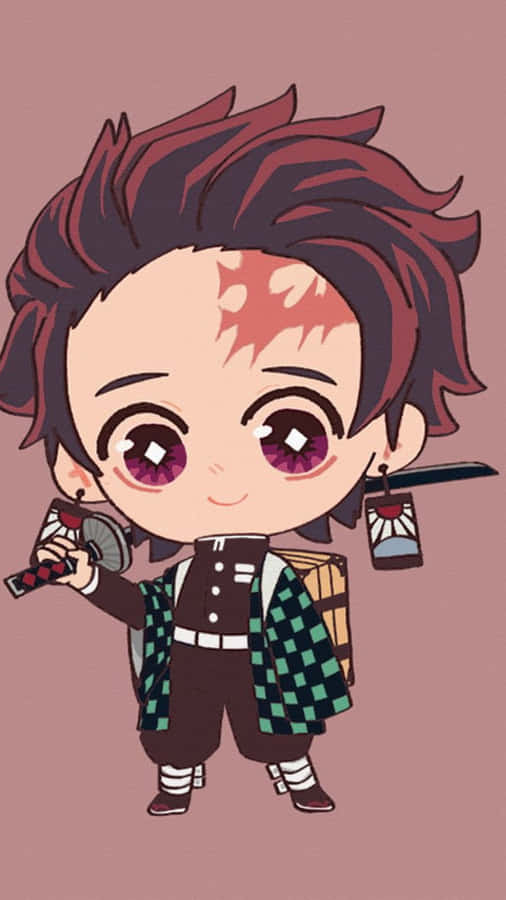 Tanjiro Kamado Chibi Illustrazione Carina