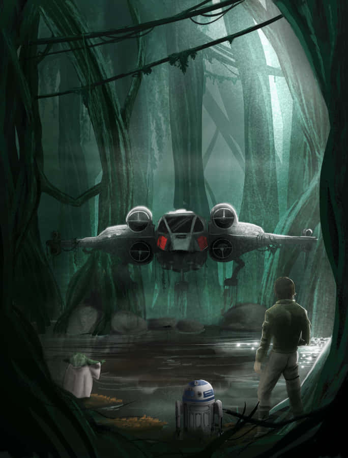 Dagobah Jedi Trening Scene