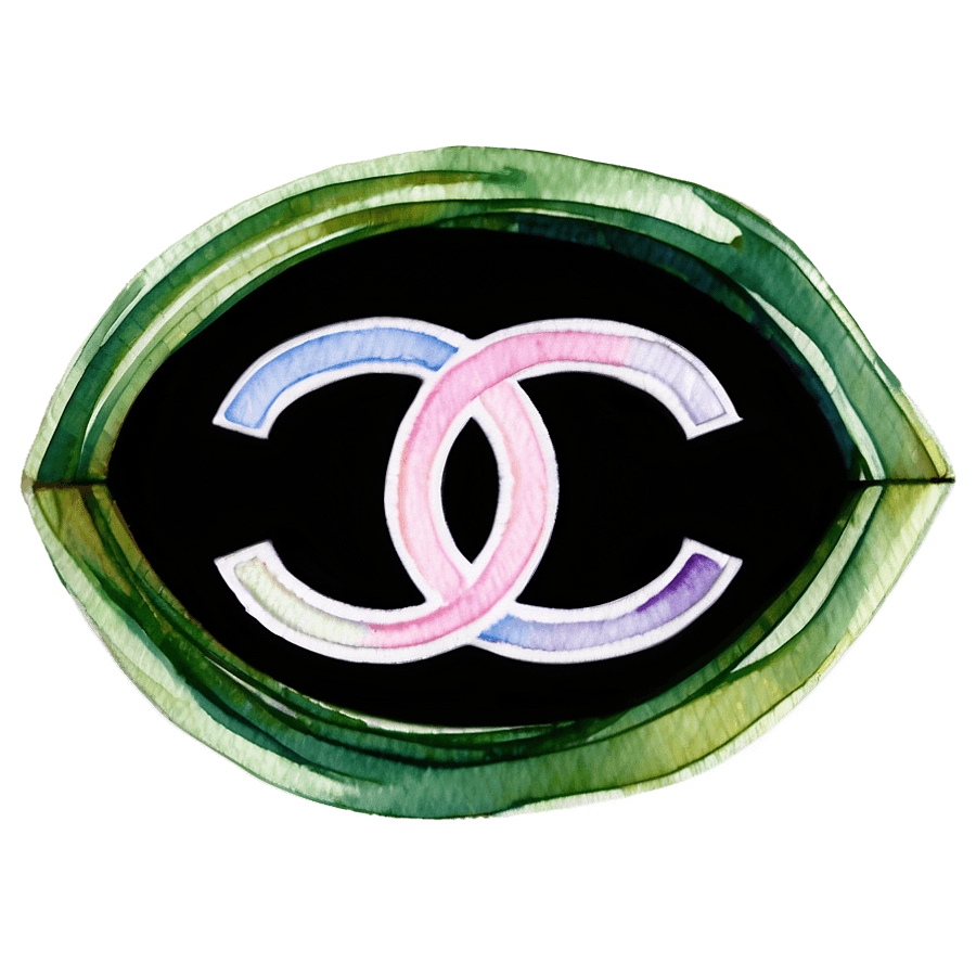 Watercolor Chanel Logo PNG 05232024