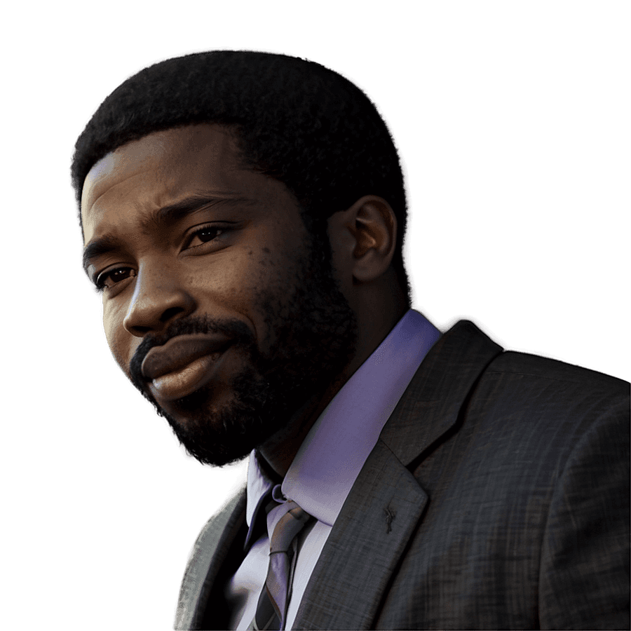 Black Man in Celebration PNG fbb
