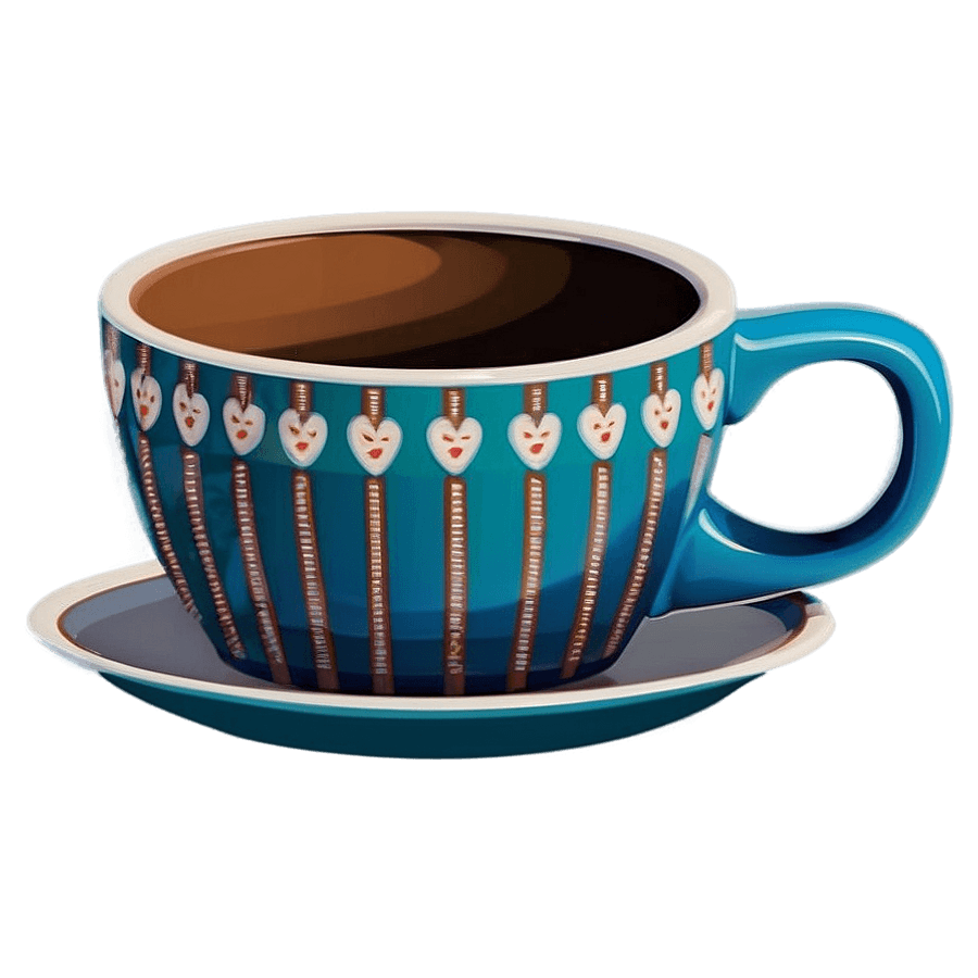 Retro Coffee Cup PNG eet