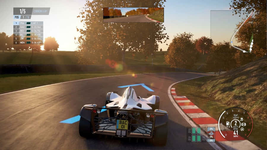 1366x768Projekt Cars 2 BAC Mono Baggrund