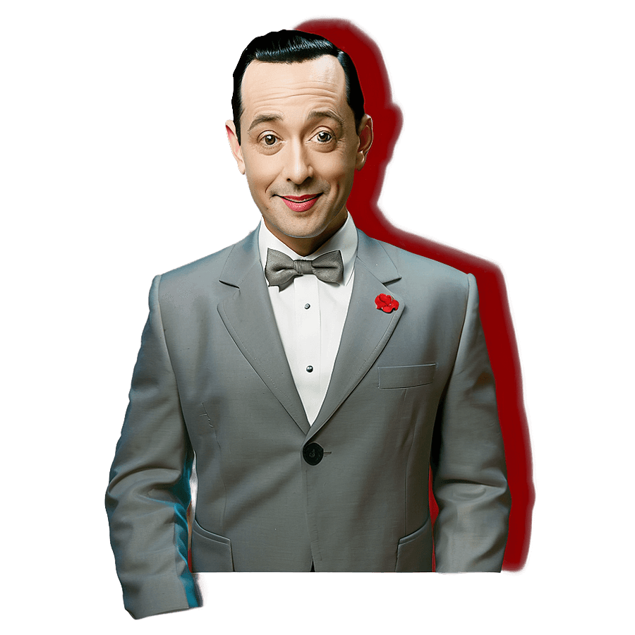 Pee Wee Herman Funko Pop Style PNG 06242024