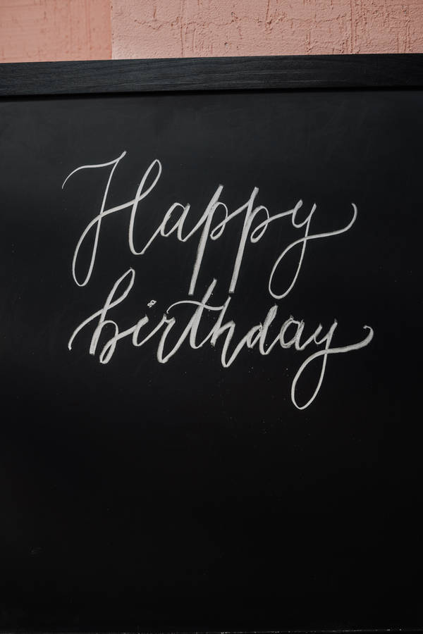 Quadrode Texto de Aniversário.