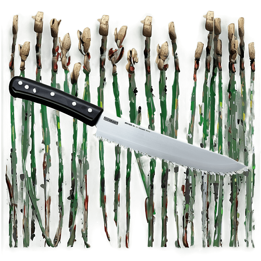Machete through Brush PNG 05262024