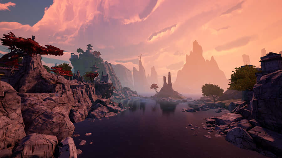 1920x1080Skyet himmel Borderlands 3 baggrund.